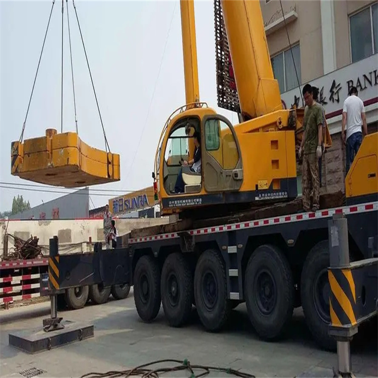 南通通州当地吊车出租|机器吊装|75吨|工厂搬迁服务